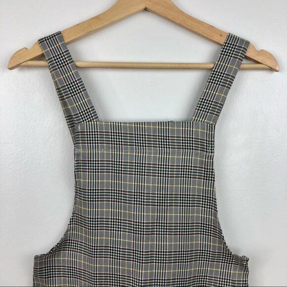 Japna Plaid Overall Mini Dress - Small - Picture 2 of 4